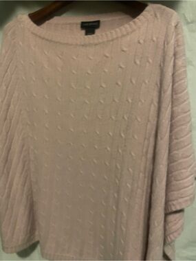 Lane Bryant Light Pink Cable Knit Scoop Neck Sweater Size-14/20